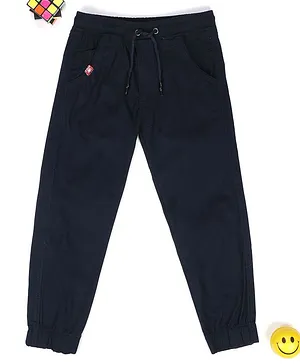 Little Jump Full Length Cargo Cotton Jogger With Drawcord - Blue