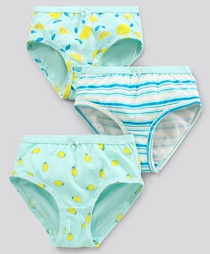 Pine Kids Antimicrobial & Biowashed Panties Pack Of 3 (Colour May Vary)