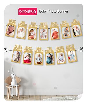 Babyhug Baby Photo Banner - Brown