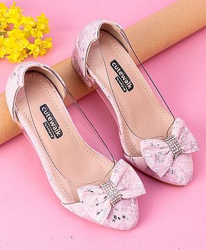 Cute Walk by Babyhug Sandals Bow Applique - Pink