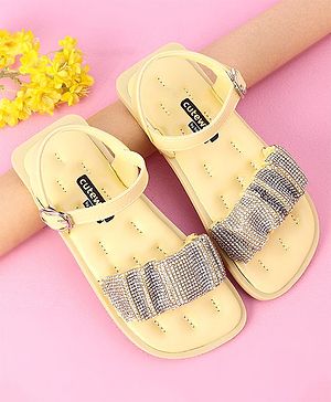 Cute Walk by Babyhug Sandals - Yellow