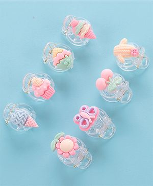 Babyhug Clips Pack of 8 - Multicolor