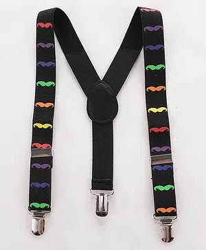 Babyhug Bow and Suspender Set - Black 