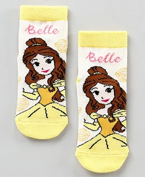 Supersox Ankle Length Cotton Blend Socks Belle Design - Yellow