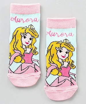 Supersox Ankle Length Cotton Blend Socks Aurora Design - pink