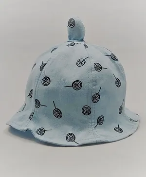 Kid-O-World Lollipop Printed Hat With Horn - Blue