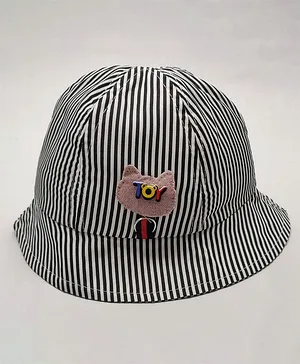Kid-O-World Toy Patch Striped Hat - Black