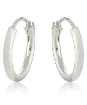 Eloish Sterling Silver Small Multi-Purpose Hoop Earrings - Silver