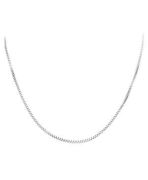 Eloish Sterling Silver Sleek Thin Chain - Silver