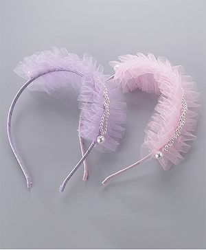 Pine Kids Hair Bands Pack of 2 - Pink Purple
