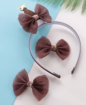 Babyhug Hair Accessories Combo Sets - Brown