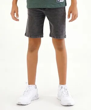 Primo Gino Denim Knee Length Shorts - Light Grey