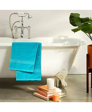 Divine Casa 100% Cotton Premium Extra Soft Large Size Bath Towel -  Sky Blue