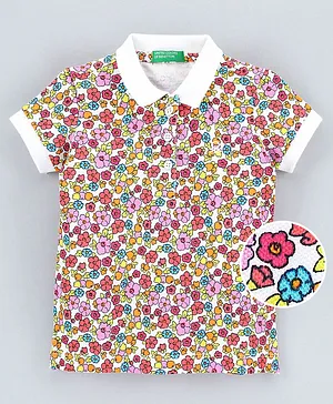 UCB Half Sleeves T-Shirt Floral Print - Multicolor