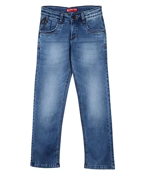Monte Carlo Full Length Solid Jeans - Mid Blue