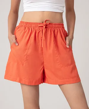 NYKD BY NYKAA Solid Maternity Shorts - Peach