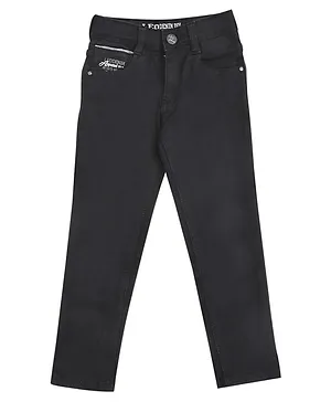 LEO Full Length Solid Colour Jeans - Black