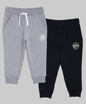 3PIN Pack Of 2 Full Length Joggers - Grey Blue