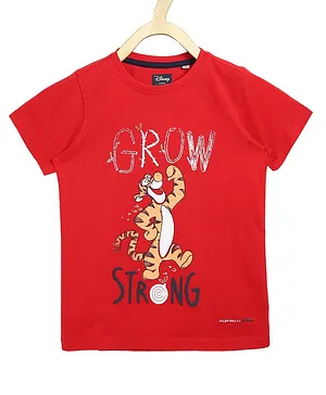 Allen Solly Juniors Half Sleeves T-Shirt Winnie The Pooh Tigger Print - Red