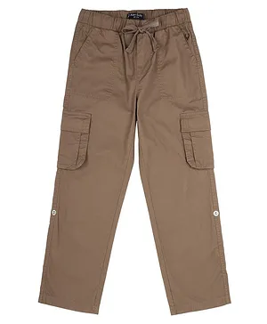 Allen Solly Juniors Full Length Trouser Solid- Brown