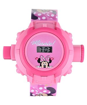 Babyhug Minnie Mouse Digital Projector Watch - Pink