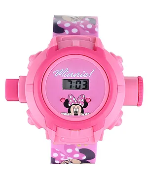 Babyhug Minnie Mouse Digital Projector Watch - Pink 
