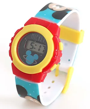Babyhug Mickey Mouse Digital Watch - Blue Red  