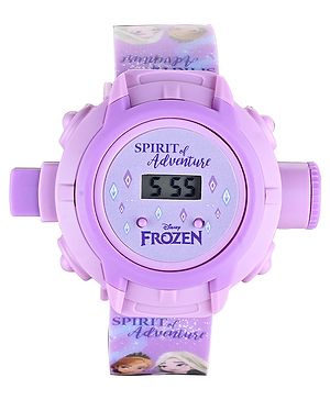 Babyhug Disney Frozen Digital Projector Watch - Purple