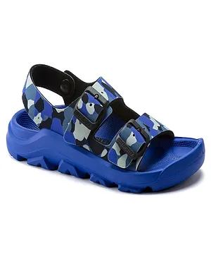 Birkenstock Mogami Narrow Width Camo Print Casual Sandals - Blue