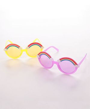 Babyhug Sunglasses - Yellow & Purple