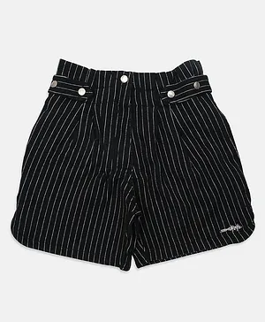 Ziama Striped Shorts - Black
