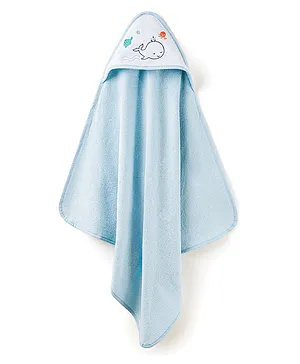 Tidy Sleep 100%Organic Cotton Hooded Baby Towel - Sky Blue