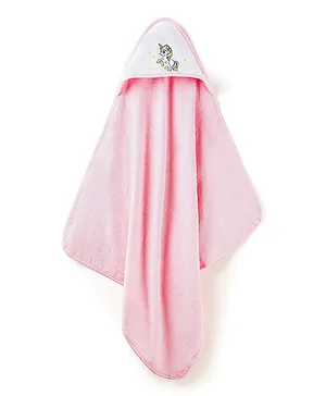 Tidy Sleep 100% Organic Cotton Hooded Baby Towel - Pink