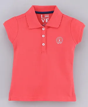 GRO Half Sleeves T Shirts - Cherry  