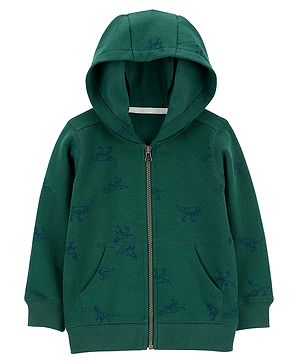 Carter's Zip-Up Warm Fleece Hoodie - Green