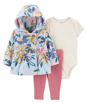 Carter's 3-Piece Floral Little Jacket Set - Multicolor
