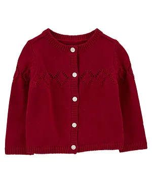 Carter's Cardigan Solid Color - Red