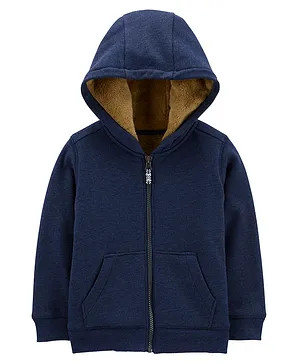 Carter's Fuzzy-Lined Hoodie - Navy