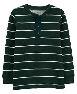 Carter's Full Sleeves T-Shirt Striped - Green
