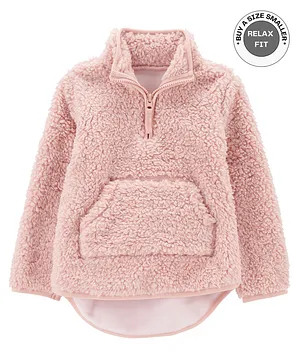 Carter's Sherpa Warm Fleece Pullover - Pink