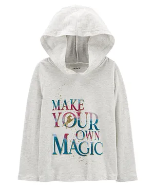 Carter's Make Your Own Magic French Terry Hoodie - Grey