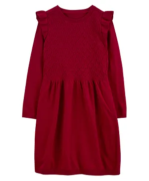 Carter's Toddler Sweater Dress- Red