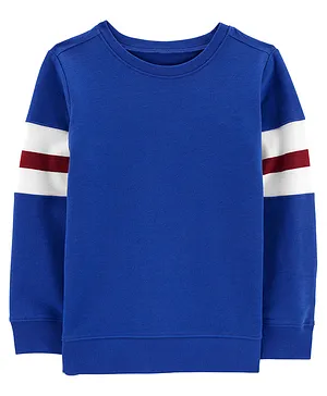 Carter's French Terry Pullover- Blue