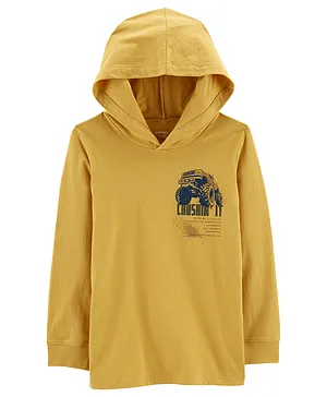 Carter's Hooded Jersey Tee - Yellow