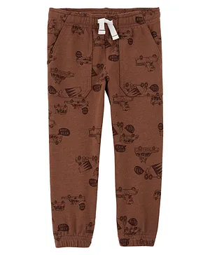 Carter's Pull-On French Terry Pants - Brown