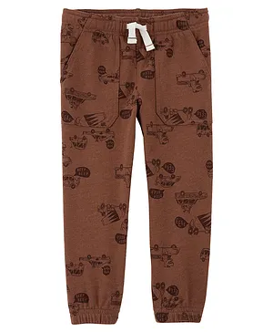 Carter's Pull-On French Terry Pants - Brown