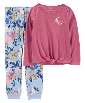 Carter's 2-Piece Loose Fit Poly & Fleece PJs - Multicolour