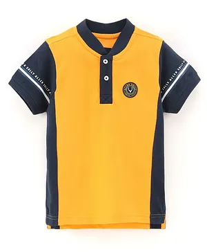 Allen Solly Juniors Half Sleeves T-Shirt Logo Patch - Multicolor