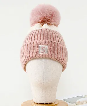 Babyhug Woollen Cap Pink - Circumference 34 cm