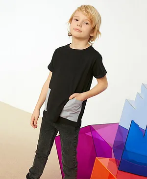trendyol Solid Half Sleeves T Shirt - Black